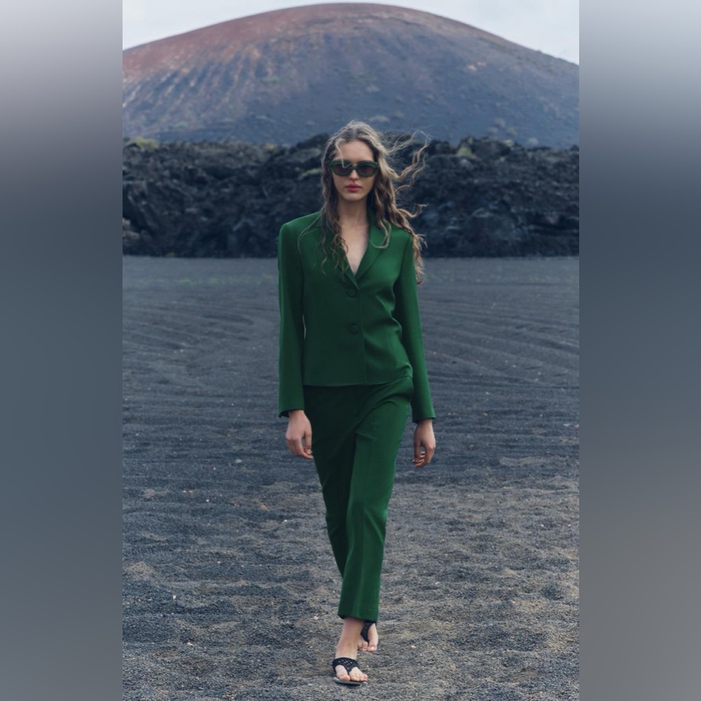 ZARA NEW 100% WOOL ANKLE PANTS ZW COLLECTION